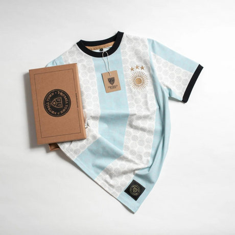 Argentina "El Sol" Soccer-Inspired Retro Tee