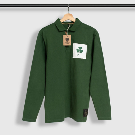 Football Town's "Shamrock/Ireland" Rugby-Inspired Retro Long Sleeve