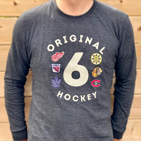 Original Six Vintage NHL Hockey Hillwood Long Sleeve