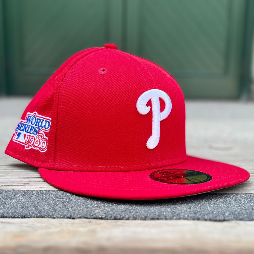 Philadelphia Phillies New Era 2022 World Series Side Patch 59FIFTY Fitted  Hat - Red
