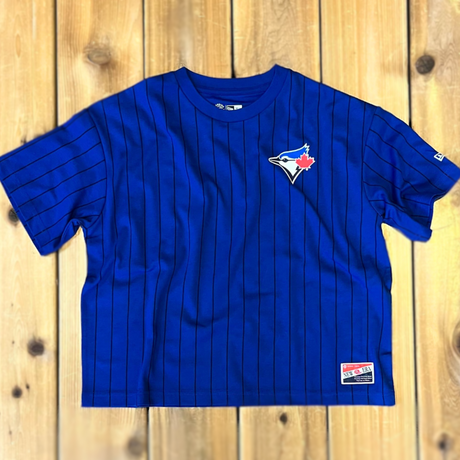 Toronto Blue Jays MLB Women's Cropped Pinstripe Tee