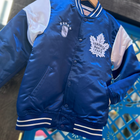 Toronto Maple Leafs Heavy Weight Satin Jacket Youth