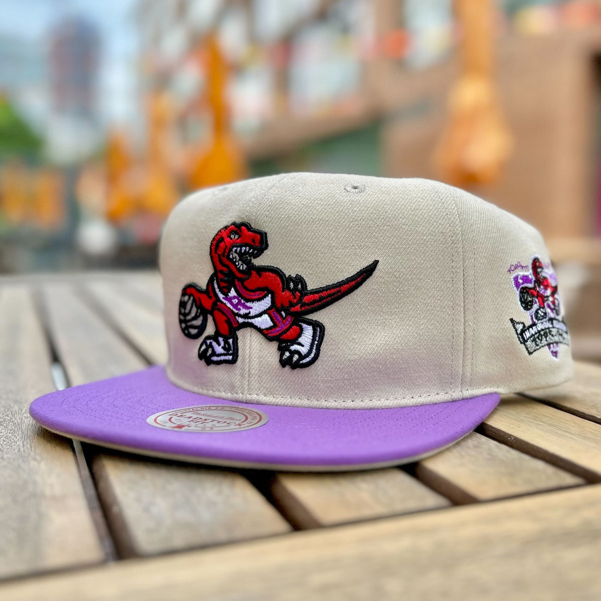 Toronto Raptors Mitchell & Ness Deadstock Snapback Hat with Inaugural ...