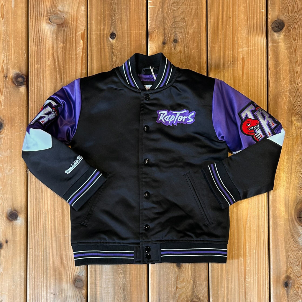 Toronto Raptors Kids Throw It Back Heavy Weight Satin Jacket – The