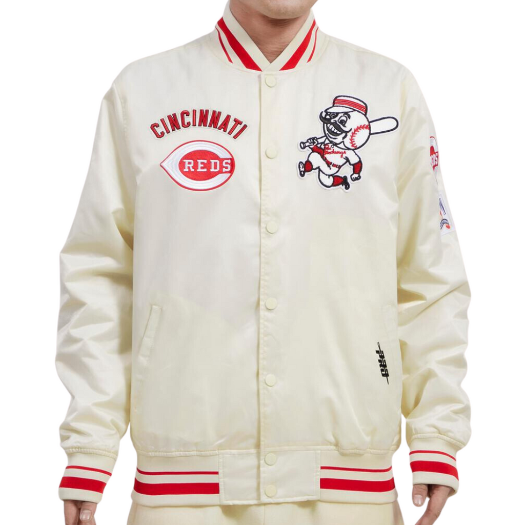 CINCINNATI REDS RETRO CLASSIC RIB SATIN JACKET (RED)