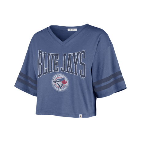 Toronto Blue Jays MLB Womens Fanfare Sporty Crop Tee