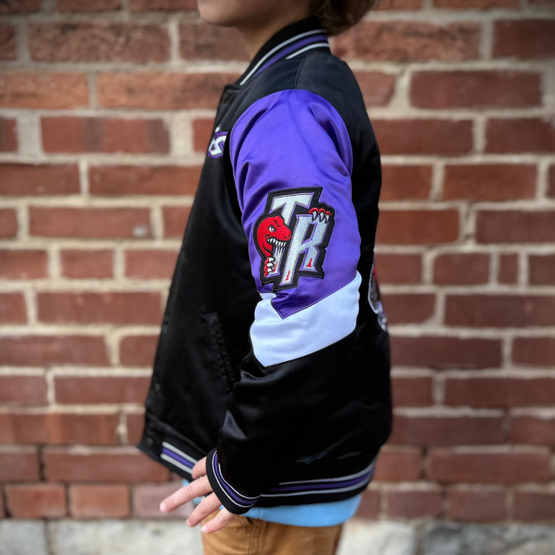 Toronto Raptors Kids Throw It Back Heavy Weight Satin Jacket – The