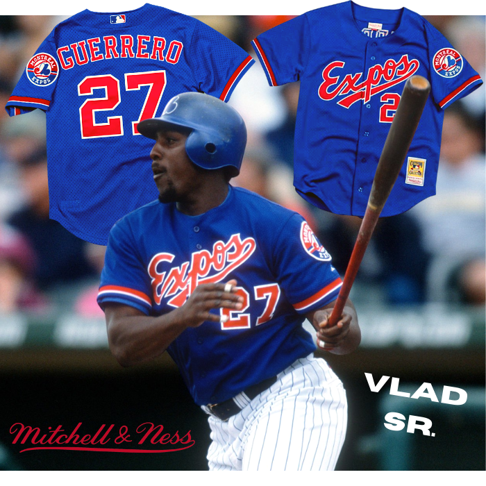 Mitchell & Ness Authentic Vladimir Guerrero Montreal Expos 2002 Button Front Jersey