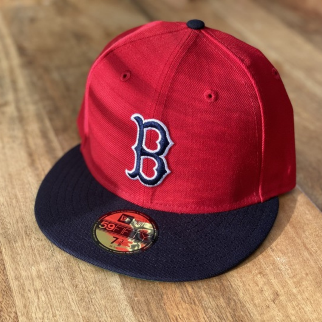 Boston Red Sox 1975-78 Red and Navy New Era Cooperstown 59Fifty