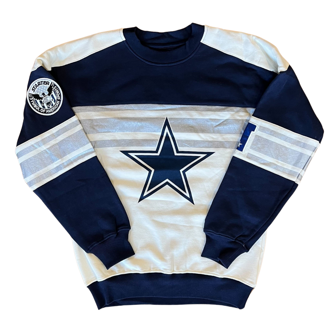 Football Fan Shop Officially Licensed NFL Crew-Neck Sweatshirt by Starter - Cowboys