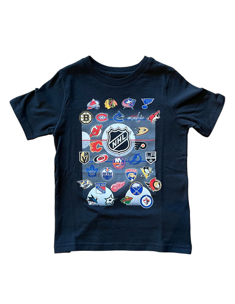 NHL All Teams Logos Kids Tee