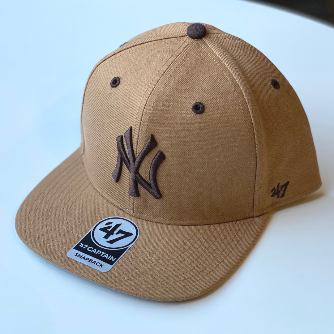 47 Toffee New York Yankees Captain Snapback Hat Brown