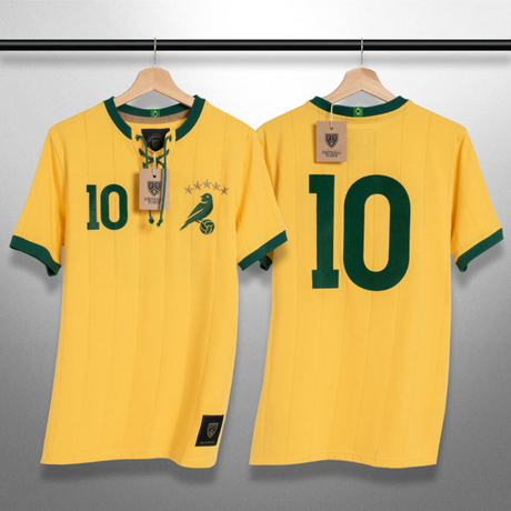 Brazil Retro with Laces &#39;La Canarinha&#39; Tee