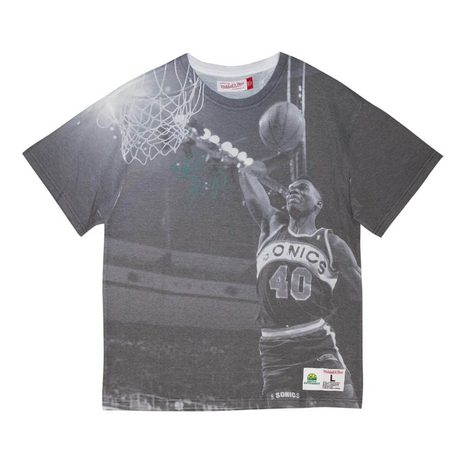 Seattle Supersonics Shawn Kemp Above The Rim Sublimated SS Tee