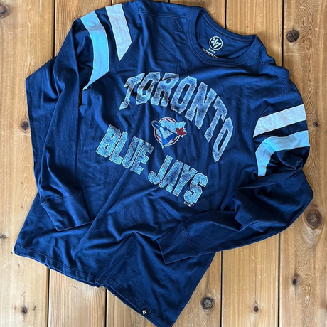 Toronto Blue Jays MLB Retro Irving Long Sleeve Tee (1977 Logo)