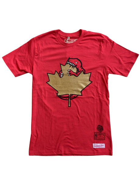 Toronto Raptors Hug The Leaf Tee (Red/Gold)