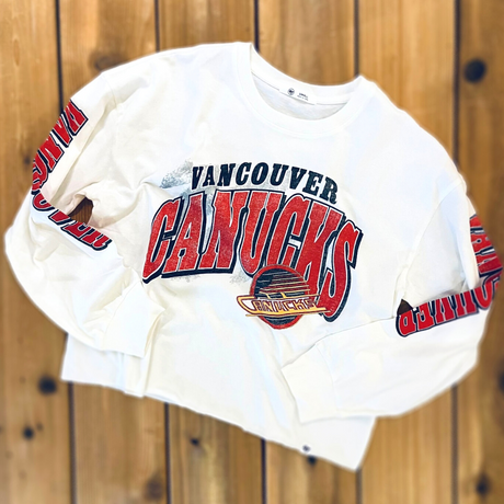 Vancouver Canucks Womens Brushback Parkway Long Sleeve