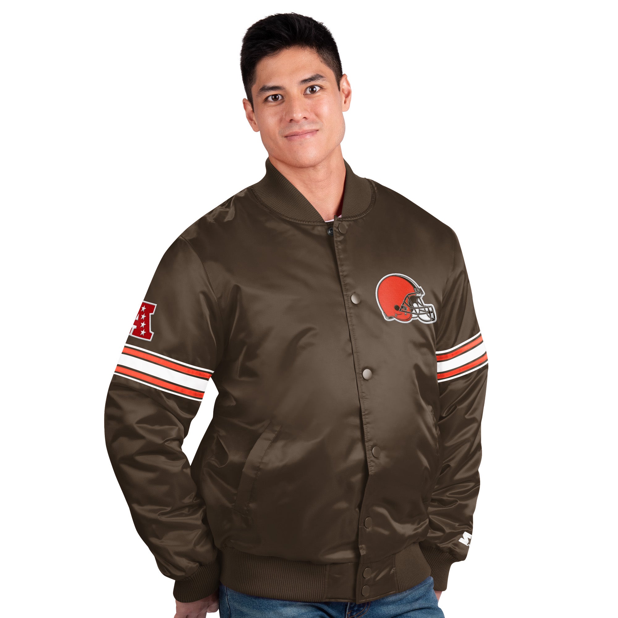 Cleveland Browns Satin Starter Jacket – The Sport Gallery